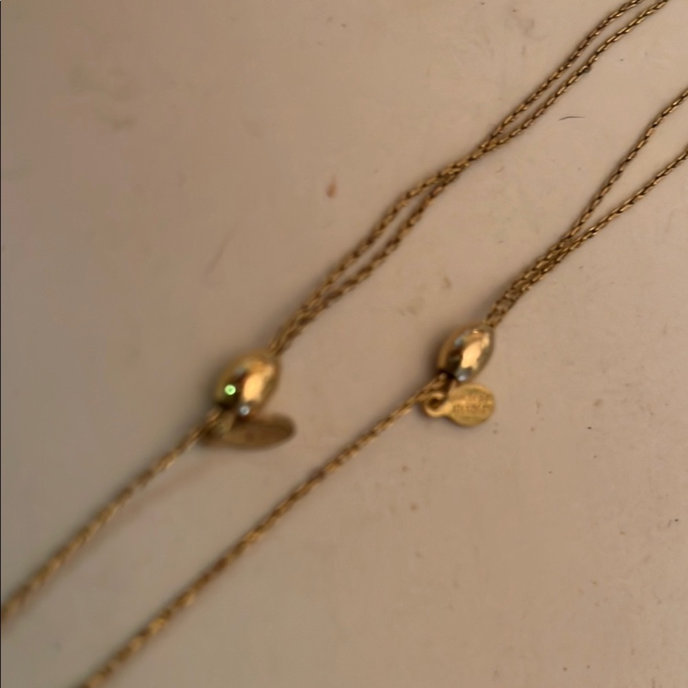 Pink and Gold Heart Knot Necklace - Picture 3 of 3